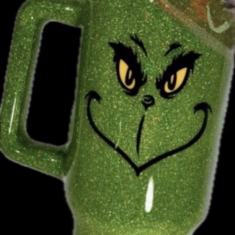 Grinch 40oz cup with handle